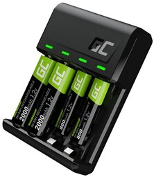 GREENCELL Ładowarka VitalCharger GRSETGC03 + 2 x AA/2000