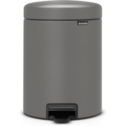 Brabantia Kosz pedałowy newIcon, 5L, Mineral Concrete Grey