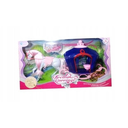 Kareta Karoce Powóz Dla Lalki Z Koniem