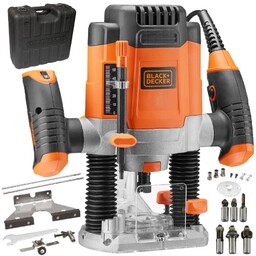 Frezarka górnowrzecionowa akcesoria walizka Black Decker KW1200EKA