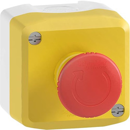 Schneider XALK178 Station, 1 przycisk grzybkowy z blokadą