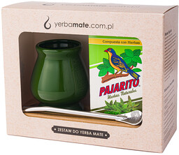 Yerba mate Pajarito do wyboru, matero zielone, bombilla