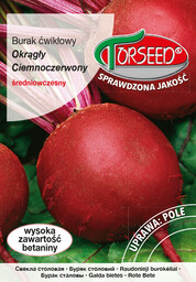 Burak ćwikłowy Okrągły Ciemnoczerwony 15g