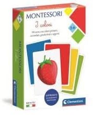 Clementoni Sapientino Montessori kolorowe karty, gra edukacyjna Montessori