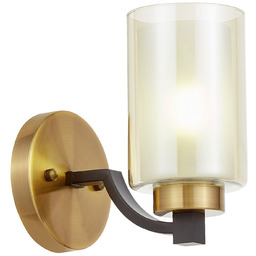 LAMPA ŚCIENNA KINKIET LOFT CZARNO-MOSIĘŻNA VIGATTO W1