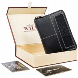 Zapinany Skórzany portfel z RFID od Always Wild