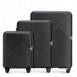 Zestaw walizek Wittchen 56-3P-84S-10 Policarbon Czarny 3 Części