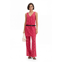 Desigual Sukienka mini z koronki w kwiaty