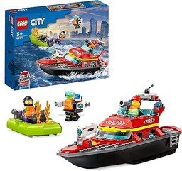 LEGO 60373 City Łódź strażacka, Unosi się