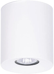 Lumes Biały plafon sufitowy spot tuba - 5X