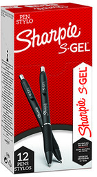 Sharpie 2136599, pióro żelowe S-Gel, czerwony, 12szt., 0.7mm