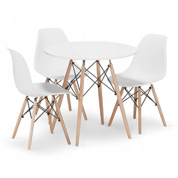 Stół z Krzesłami Nowoczesny Styl Do Kuchni Jadalni