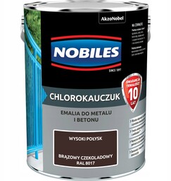 Nobiles Chlorokauczuk emalia do metalu betonu Brąz Czekoladowy