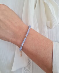 Pakamera Kryształki Swarovski bransoletka niebieska