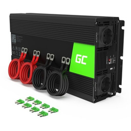 GREEN CELL PRZETWORNICA INV20 24V-230V 2000W/4000W CZYSTA SINUSOIDA