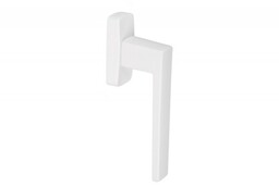 Klamka okienna PAX prostokątna, trzpień L-35 mm, biała