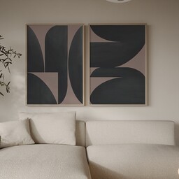 Pakamera Zestaw dwóch plakatów black abstract