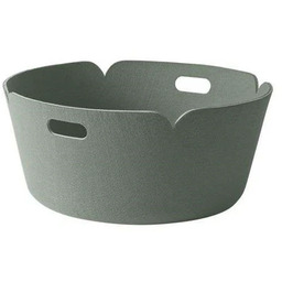 Muuto - Restore Round Kosz Dusty Green