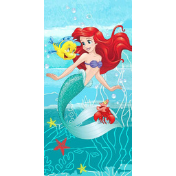 Jerry Fabrics Ręcznik plażowy 70x140 Arielka Księżniczka Disneya
