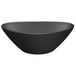 LAVEO Umywalka nablatowa VELA 34 granitowa czarna VGV1710T