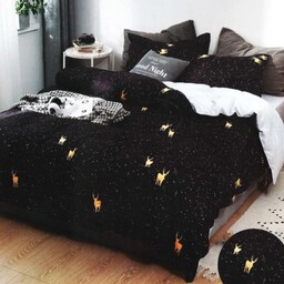 POŚCIEL ŚWIĄTECZNA 160x200 4 CZĘŚCI PRZEŚCIERADŁO RENIFERKI 02