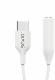 Savio Adapter USB-C - Mini Jack 3,5 mm,