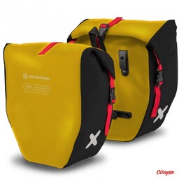 EXTRAWHEEL Sakwy tylne BIKER POLYESTER 50L yellow/black