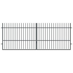 Brama dwuskrzydłowa Maciek ocynk RAL7016 struktura 500 x