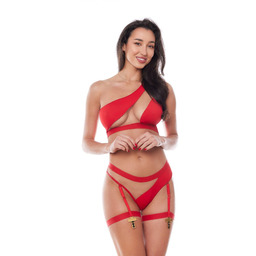 GISELLE RED SET (top&thong/top&figi) XXL/XXXL