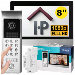 Wideodomofon Domofon Full Hd 7" z Szyfratorem