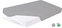 Babymatex Prześcieradło nieprzemakalne 70x140 szare z gumką Bamboo