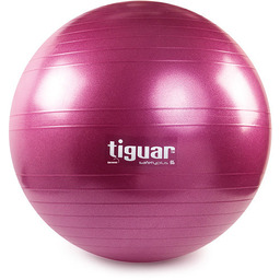 tiguar, Piłka gimnastyczna, Safety Plus, śliwkowa, 65 cm