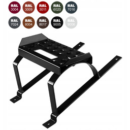 Stopień kominiarski uniwersalny do blachodachówki 350/20 Czarny Ral