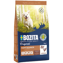 BOZITA Original Puppy & Junior 3kg karma sucha
