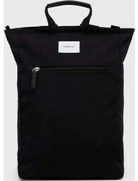 Sandqvist plecak Tony kolor czarny duży gładki SQA2275