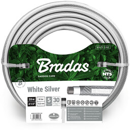 Wąż ogrodowy NTS WHITE SILVER 1/2" - 20