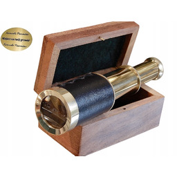 Luneta Piracka W Drewnianym Pudełku Dla Dziecka Młodego