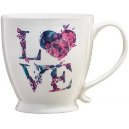 AMBITION Kubek Kwiatowy Napis 400 ml Zyskaj