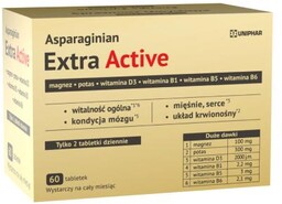 UNIPHAR Asparaginian Extra Active, 60tabl.