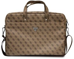 Guess Torba GUCB15P4TW 16'' brązowy/ brown Saffiano 4G