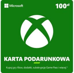 Karta podarunkowa Xbox 100 zł [bon agencyjny] Obecnie