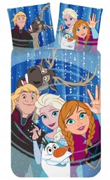 Pościel Dziecięca 140x200 Kraina Lodu Anna Elsa Olaf