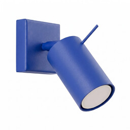 Kinkiet aluminiowy kulisty ultramaryna 16cm z serii RING