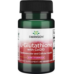 Swanson, L-Glutation + Koenzym Q10, 30