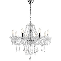Lampa wisząca Cristallo 8xE14 transparentny LP-2940/8P - Light