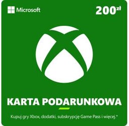 Karta podarunkowa Xbox 200 zł [bon agencyjny] Obecnie