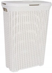 Kosz Na Pranie Bieliznę Pojemnik Curver 40L Rattan