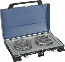 Campingaz 400S kuchenka kempingowa, przenośna dwupalnikowa kuchenka gazowa