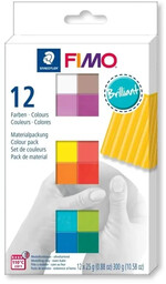 Fimo Soft 12x25g kolory Brilliant - Staedtler