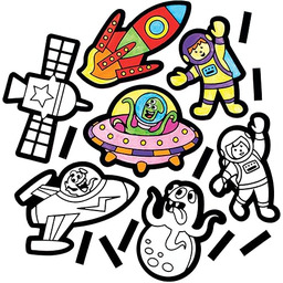 Baker Ross FE680 zestaw magnesów do kolorowania układu